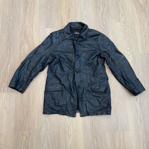Men's Black Leather Jacket